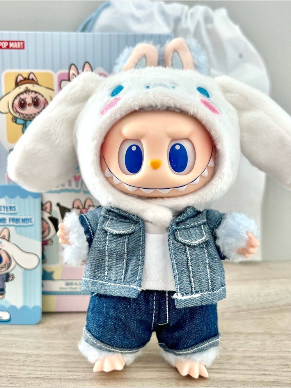 Pop Mart The Monsters x Hello Kitty and Friends Vinyl Plush Pendant- Cinnamoroll - Picture 2 of 7